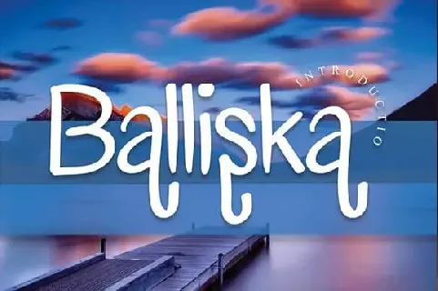 Balliska Handwriting font