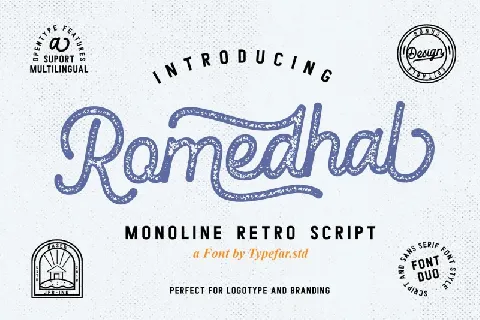 Romedhal Script font