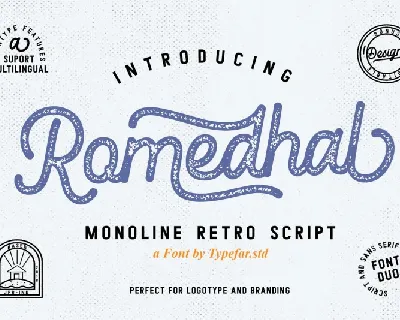 Romedhal Script font