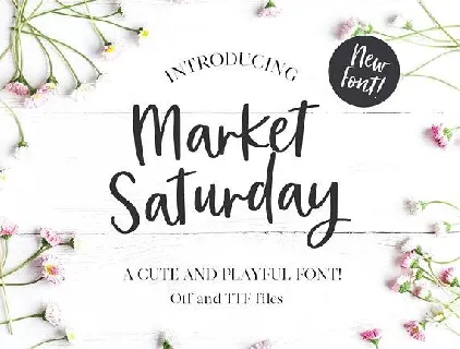 Market Saturday font