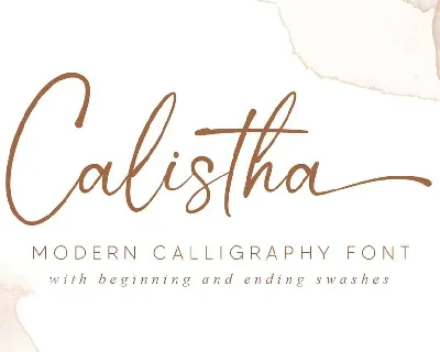 Calistha font