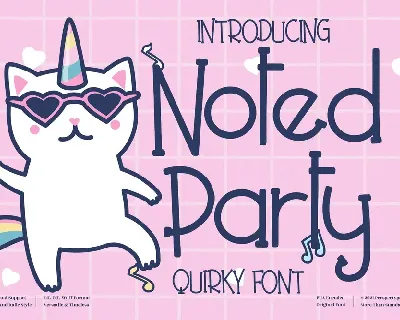 Noted Party font