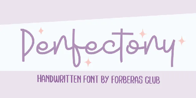 Perfectoy Demo font