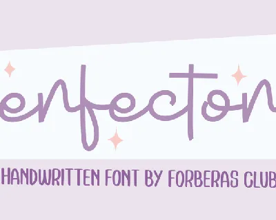 Perfectoy Demo font