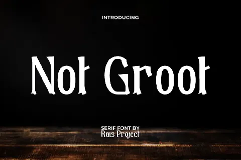 NotGrootDemo font