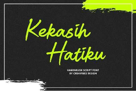 Kekasih Hatiku font