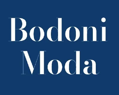 Bodoni Moda Family font