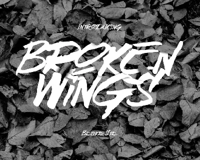 Broken Wings font