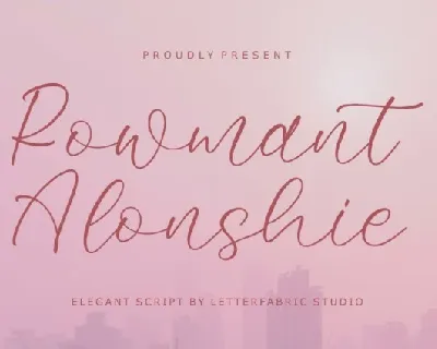 Rowmant Alonshie font