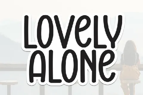 Lovely Alone Display font