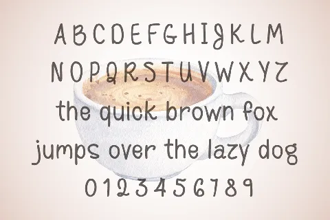 Coffee for Breakfast font