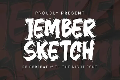 Jember Sketch Brush font