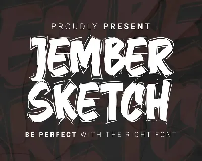 Jember Sketch Brush font