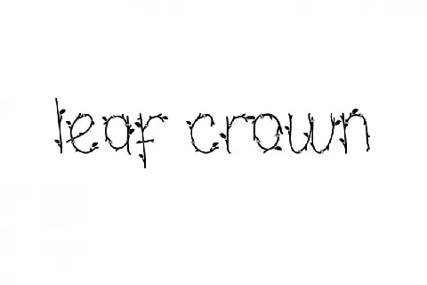 Leaf Crown font