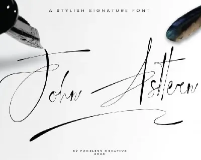 John Asttern Handwritten font