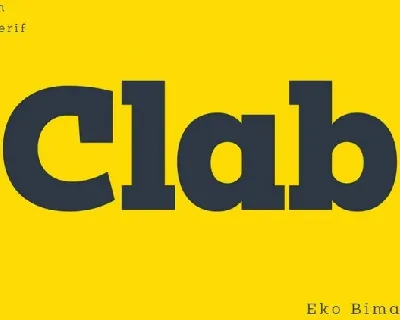 Clab Family font