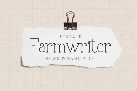 Farmwriter font