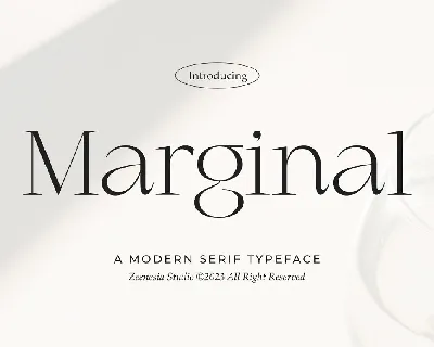 Marginal font