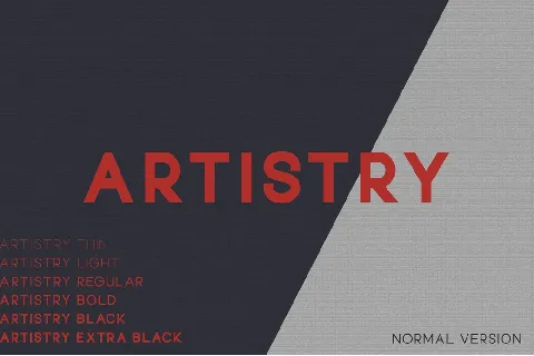 Artistry font