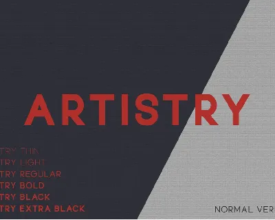 Artistry font