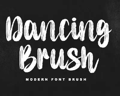 Dancing Brush-Personal use font