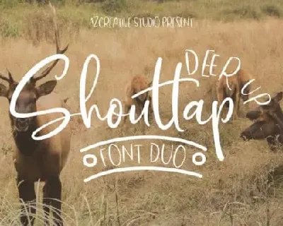DeerUp Shouttap Duo font