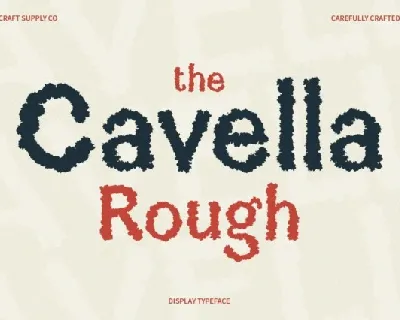 Cavella Rough font