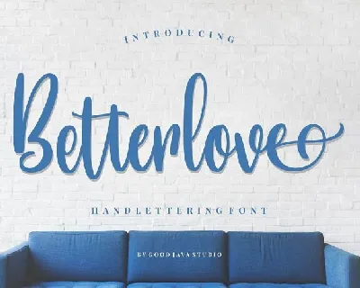 Betterlove Handlettering font