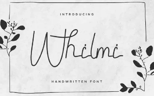 Whilmi Handwritten Free font