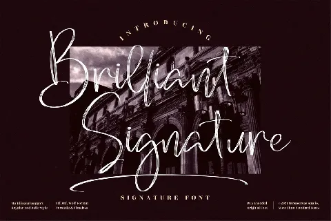 Brilliant Signature font