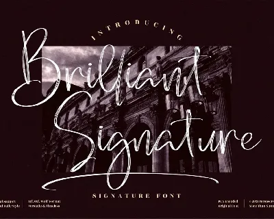 Brilliant Signature font