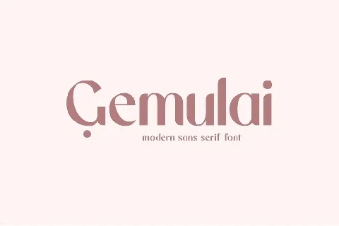 Gemulai font