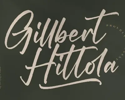 Gillbert Hittola font