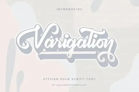 Varigation Calligraphy font