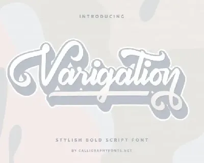 Varigation Calligraphy font