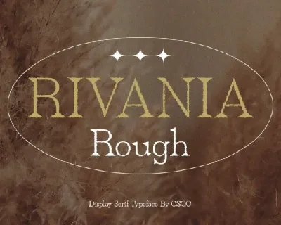 Rivania Rough font