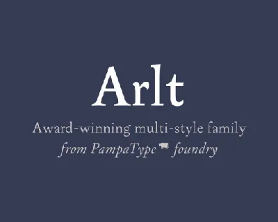 Arlt Family font