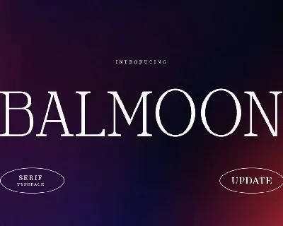 Balmoon font