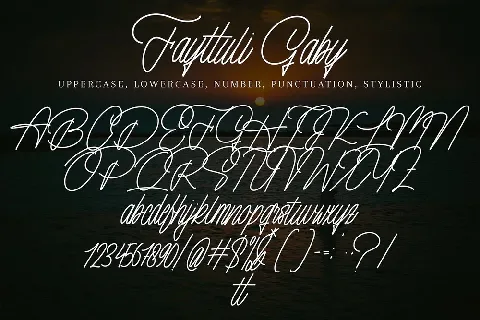Fayttuli Gaby font