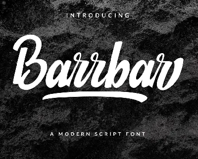 Barrbar font