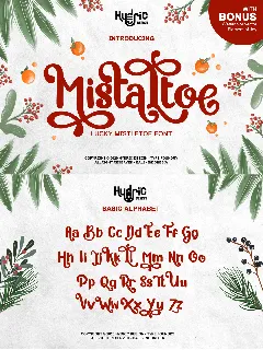 Mistaltoe Display font