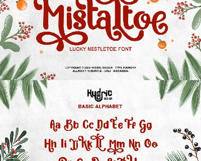 Mistaltoe Display font
