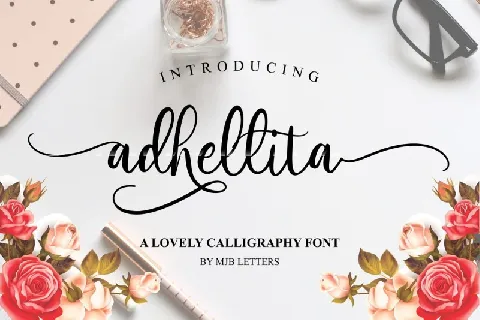 Adhellita Script font