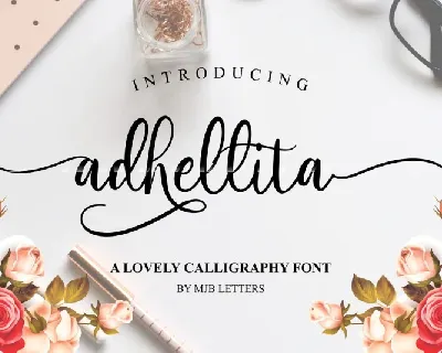 Adhellita Script font