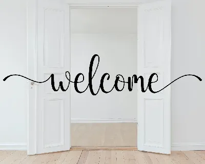 Welcome font