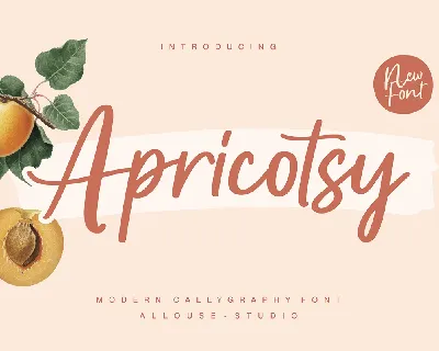 Apricotsy font