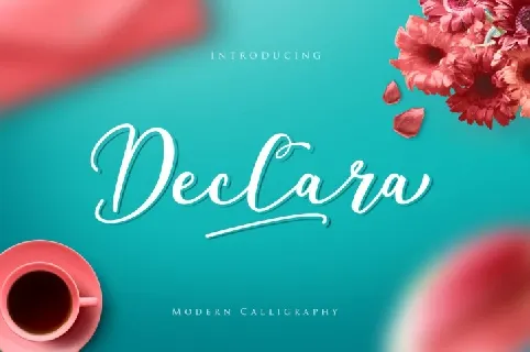 Declara Script Free font