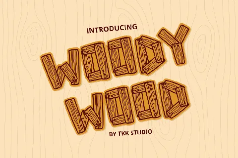 Woody Wood DEMO font