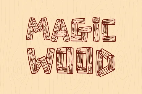 Woody Wood DEMO font