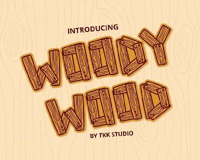 Woody Wood DEMO font